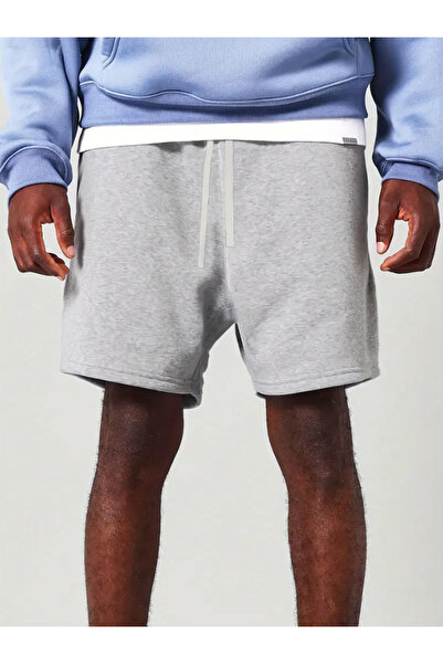 CAONNES شورت صيفي كاجوال مقاوم للعرق بلون رمادي