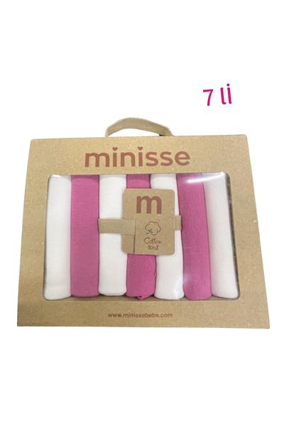 Minisse Organic Cotton Newborn Baby Gift Set of 7 Mouth Wipes