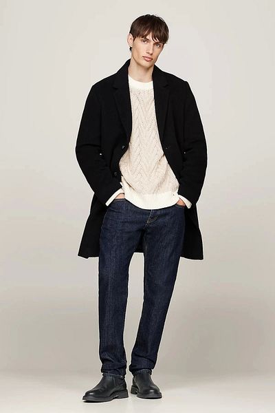 Tommy Hilfiger Cizme negre Tommy Hilfiger Pantofi pentru bărbați