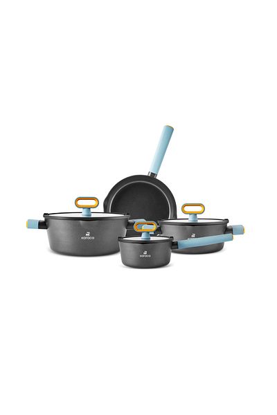 Karaca Midnight Keramik Kochgeschirr-Set 6-teilig