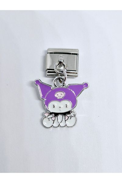 RoseCo00 Italian Charm Kuromi Steel Bracelet Charm