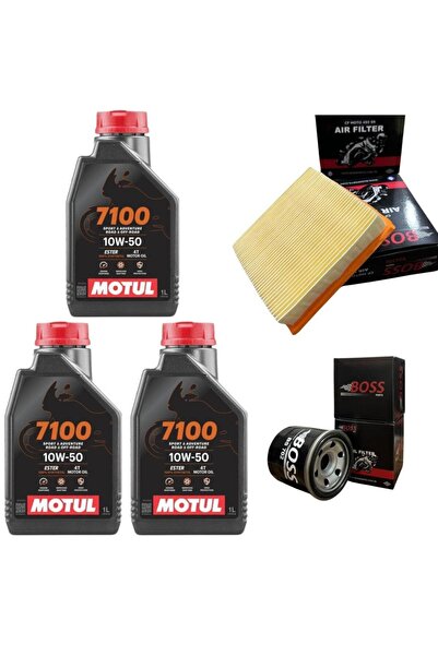 Motul CF Moto SR 450 Uyumlu Motul 7100 10w50 Boss Filtre Bakım Seti