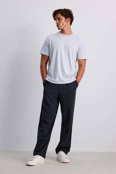 BABOKAH Dökümlü Geniş Paça Pantolon