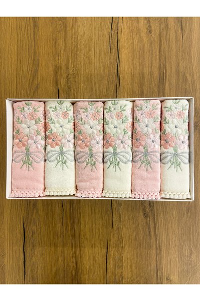 Generic Brand Buldan Üretim Dowry Mısra Velvet 6-Piece Kitchen Towel I 30X50