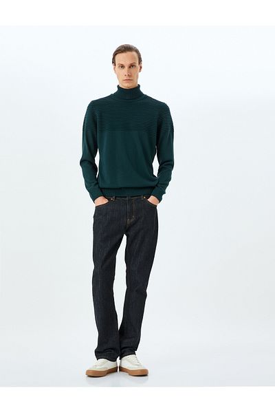 Koton Crew Neck Textured Knitwear Sweater