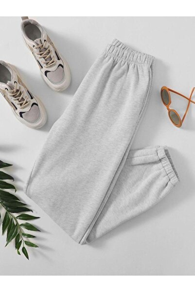 yg ydn giyim Pantaloni de sport unisex gri - 3 fire, picior compact din cauciuc