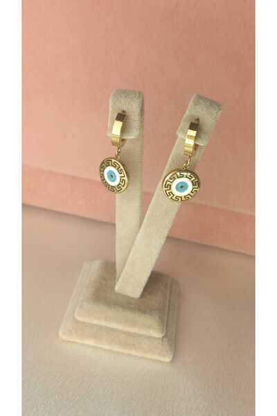 Artconsept 316 L Çelik Nazar Detaylı Küpe