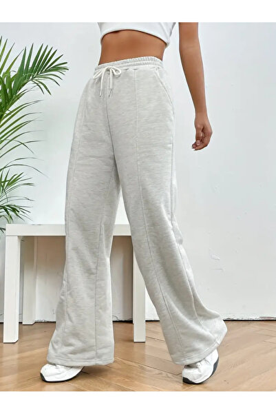 yx yustex sport Kadın Önü Çımalı Bol Paça Rahat  Günlük Çok Yönlü Cepli Eşofman Altı, Makinede Yıkanabilir