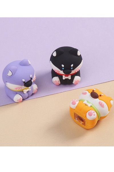 NaSaDAN Cute Dog 3D Silicone Sharpener Pencil Sharpener 1Pcs