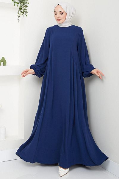 katalya Rochie Hijab Ayrobin Souffle - Bleumarin