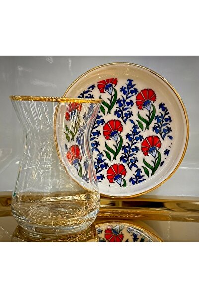 DUKKANI ISTANBUL 18 Piece Mirra Cup Tea Cup Set