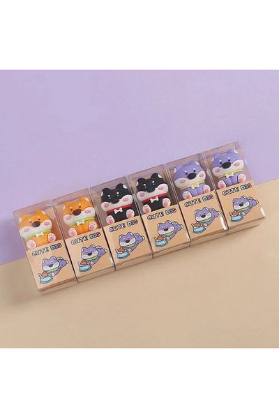 NaSaDAN Cute Dog 3D Silicone Sharpener Pencil Sharpener 1Pcs