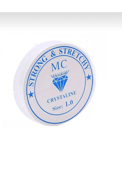 OZN AKSESUAR Sfoară elastică transparentă - 1,0 mm 2 buc