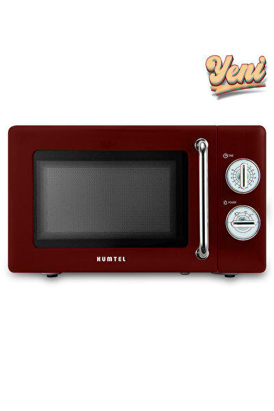 KUMTEL HM-08 20 Litre Retro Mikrodalga Fırın - Kırmızı