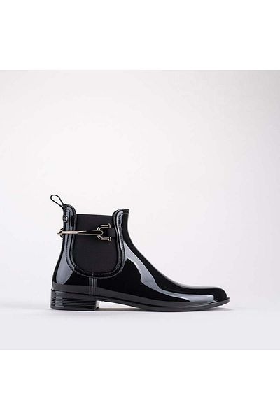 IGOR W10173 Urban Trabilla Γυναικείες μαύρες μπότες βροχής
