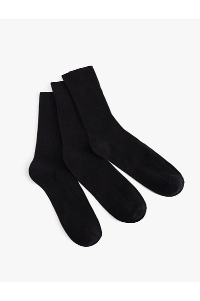 Koton Cotton Basic 3-Piece Socks Set
