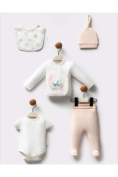 Moi Noi Organic Panda Denli Baby Girl 5-Pack Hospital Release