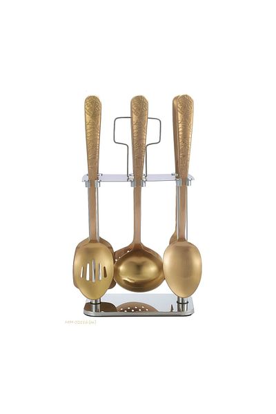 drobina 7 Piece Stainless Steel Room Spoon Set, full bronze matt