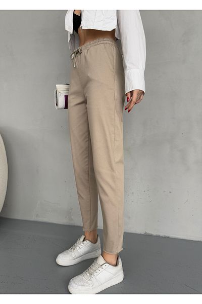 alanora Women's Woven Trousers - Elastic Waist Design