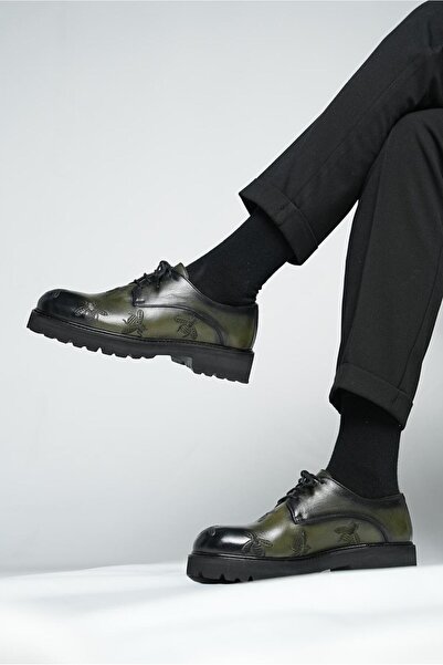 Faruk balkanas Модел „Пчела“ Естествена кожа Бродирани ежедневни обувки