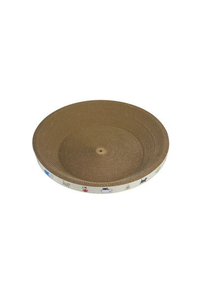 Rotipet Cardboard Cat Scratching Round Cat Bed 45X45X9