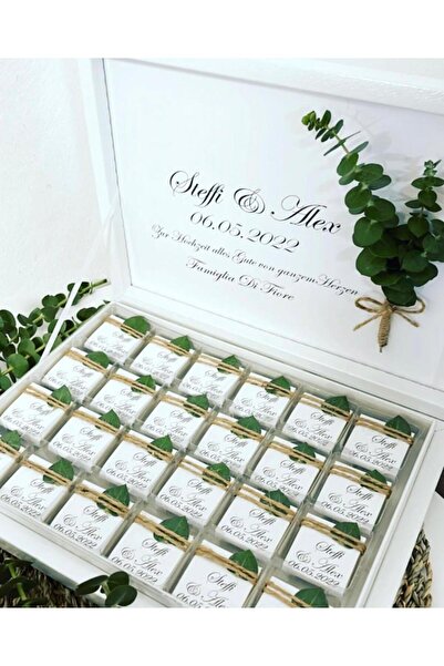 LAYLAEVENTS 24 lü Kutuda Söz Nişan Nikah Kız Isteme Madlen Çikolata 72'li