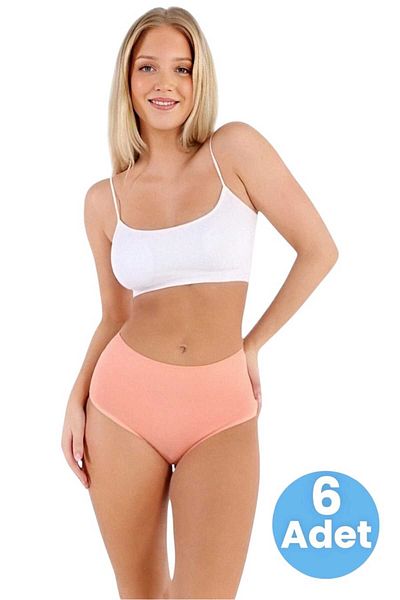 Uniquetrenders Women's Cotton Combed Single Jersey Fabric Bato Panties Women's Bato Panties 6 Pieces