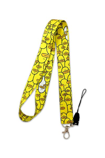 PABALAS Yellow Ducks Pattern Neck Lanyard Strap Name Badge Holder-Phone Strap
