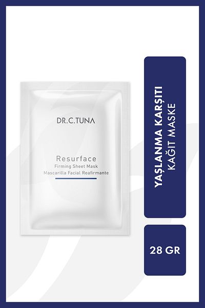 Farmasi Dr. C. Tuna Resurface - 28 gr Paper Mask, Anti-Aging
