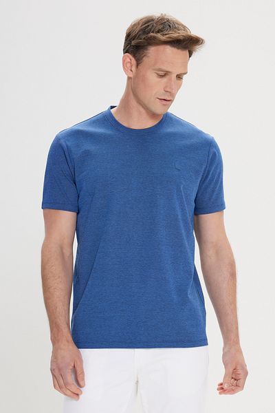 ALTINYILDIZ CLASSICS Βαμβακερό μπλουζάκι με λεπτή εφαρμογή Crew Neck