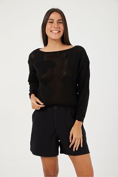 POODLE Women's Floral Patterned Jagar Knitwear