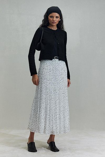 Suud Collection Black Jenny Buttoned Cardigan