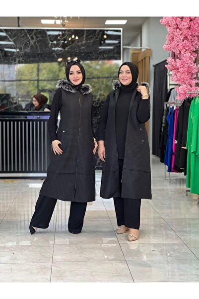 Zümra Tesettür Moda Esin vest black