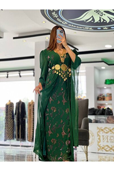 SOLİN YÖRESEL Kadın Düğünlük Yöresel Elbise Kaftan Abiye