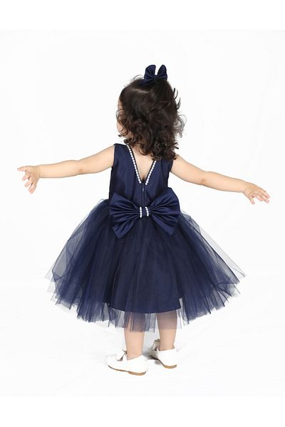 NSMLİFE Girls Birthday Prom Show Dress with Pearls