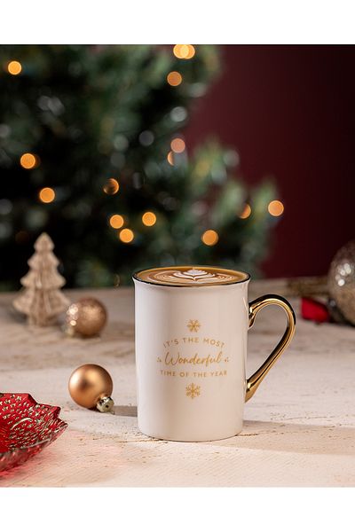 Madame Coco Reve Elina Mug - White/Gold - 280 ml