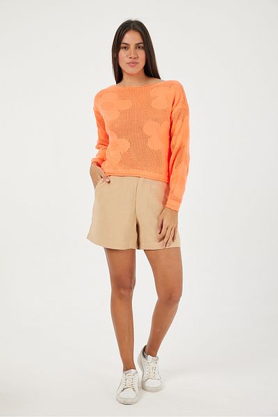 POODLE Women's Floral Patterned Jagar Knitwear