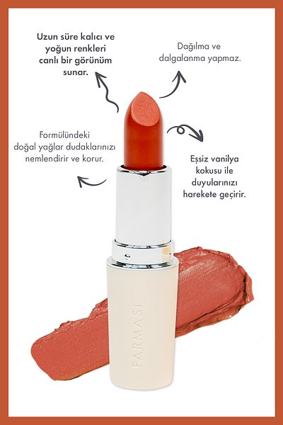 Farmasi 08 Spice Creamy Lipstick - 4 gr