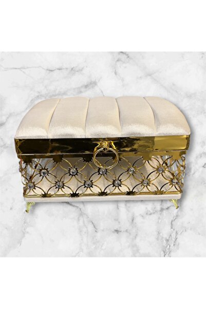 Özlem Kozmetik صندوق مكياج من القماش المستورد من الحجر المعدني (مربع إكرو)