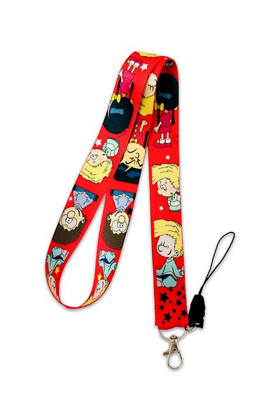 PABALAS Cedric-Chan Pattern Neck Lanyard Strap Name Badge Holder-Phone Strap