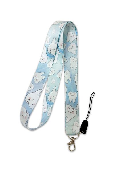 PABALAS Hospital Dentist-Dentist Pattern Neck Lanyard Strap Name Badge Holder-Phone Strap