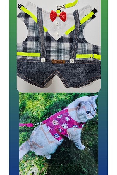 polat pet 1.5-5kg Cat and Small Breed Dog Walking Dress - Suitable for Our Friends