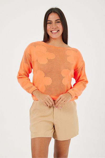 POODLE Women's Floral Patterned Jagar Knitwear