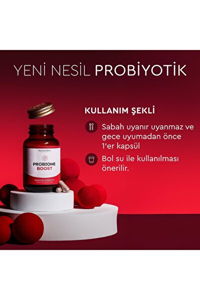 Next Microbiome Probiome-boost Takviye Edici Gıda (60 KAPSÜL)