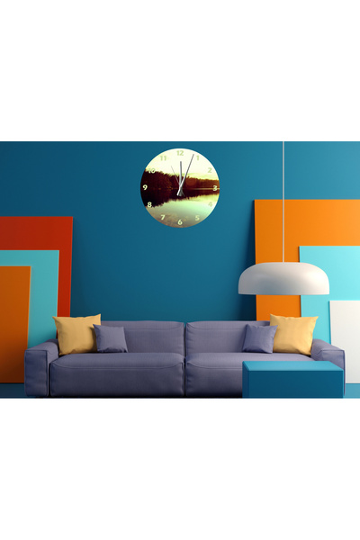 Ti Play Tİ-PLAY CEAS DE PERETE MODERN DECORATIV ACRILIC 30X30CM CU UMBRĂ DE C...