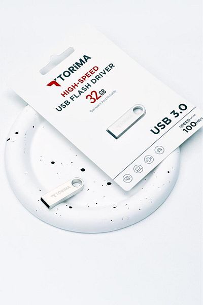 Torima ذاكرة فلاش USB معدنية سعة 32 جيجابايت بسرعة 100 ميجابايت/ثانية 3.0