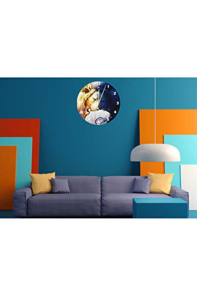 Ti Play Tİ-PLAY DOST ASLANLAR 30X30CM CEAS DE PERETE MODERN DECORATIV ACRILIC