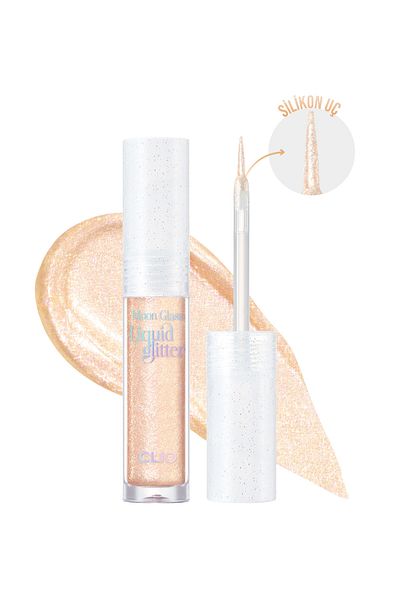 CLIO Clio Moon Glass Liquid Glitter - Luminous and Clear, Sweet Cloud (02 Moon Flare)