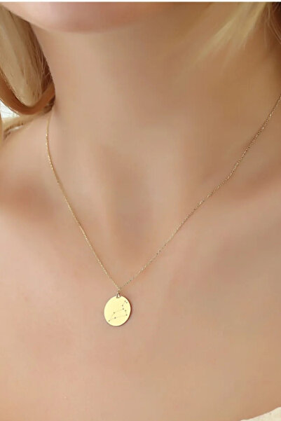 Glorria Altın Aslan Burcu Kolye