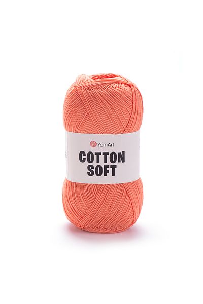 Yarnart Fire de tricotat manual din bumbac moale Coral 23